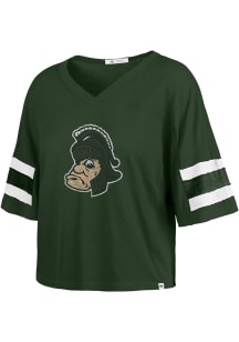 47 Michigan State Spartans Womens Green Premier Scout Short Sleeve T-Shirt
