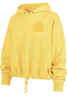 47 Michigan Wolverines Womens Yellow Luminance Venice Hooded Sweatshirt