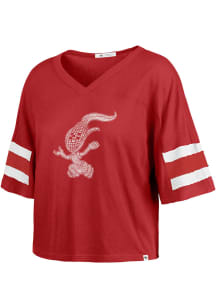 47 Nebraska Cornhuskers Womens Red Premier Scout Short Sleeve T-Shirt