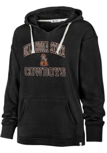 47 Oklahoma State Cowboys Womens Black Clarity Kennedy Hooded Sweatshirt