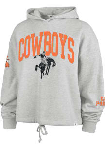 47 Oklahoma State Cowboys Womens Grey High Hopes Venice Hooded Sweatshirt