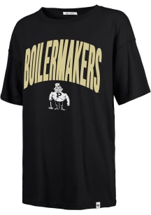 47 Purdue Boilermakers Womens Black Muse Sadie Short Sleeve T-Shirt