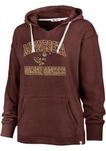 47 Minnesota Golden Gophers Womens Maroon Clarity Kennedy Hooded Sweatshirt