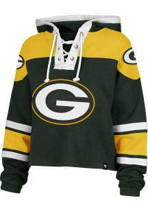 47 Green Bay Packers Womens Green Retro Ice Hooded Sweatshirt