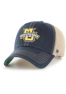 47 Marquette Golden Eagles Trawler Clean Up Adjustable Hat - Navy Blue