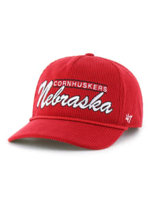 47 Nebraska Cornhuskers Double Header Corduroy Hitch Adjustable Hat - Red