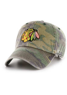 47 Chicago Blackhawks Camo Clean Up Adjustable Hat - Green