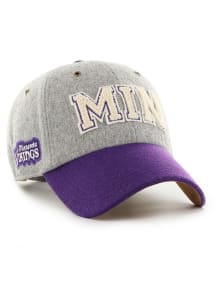 47 Minnesota Vikings Stoney Clover Lane Block Clean Up Adjustable Hat - Grey