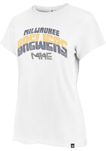 47 Milwaukee Brewers Womens White City Connect Short Sleeve T-Shirt