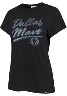 47 Dallas Mavericks Womens Black Drop Frankie Short Sleeve T-Shirt
