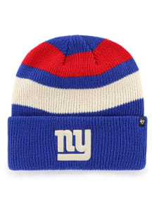 47 New York Giants Blue Clubhouse Jennings Cuff Mens Knit Hat