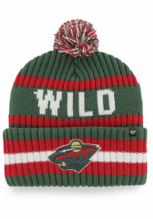 47 Minnesota Wild Green Bering Cuff Mens Knit Hat