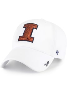 47 Illinois Fighting Illini White Sparkle Womens Adjustable Hat