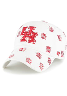 47 Houston Cougars White Confetti Clean Up Womens Adjustable Hat