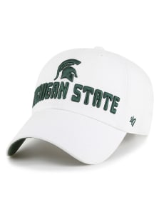 47 Michigan State Spartans White Luminance Clean Up Womens Adjustable Hat