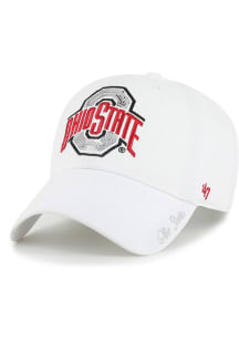 47 Ohio State Buckeyes White Sparkle Womens Adjustable Hat