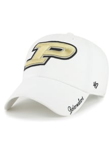 47 Purdue Boilermakers White Miata Clean Up Womens Adjustable Hat