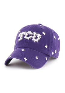 47 TCU Horned Frogs Purple Confetti Clean Up Womens Adjustable Hat