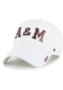 47 Texas A&M Aggies White Sparkle Womens Adjustable Hat