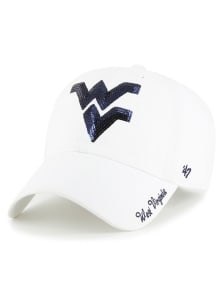 47 West Virginia Mountaineers White Sparkle Womens Adjustable Hat
