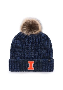 47 Illinois Fighting Illini Navy Blue Meeko Cuff Womens Knit Hat