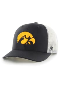 47 Iowa Hawkeyes Black Trucker Youth Youth Adjustable Hat