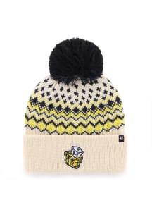 47 Michigan Wolverines White Elsa Cuff Womens Knit Hat