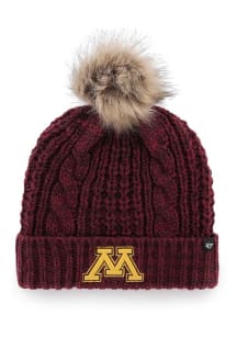 47 Minnesota Golden Gophers Red Meeko Cuff Womens Knit Hat