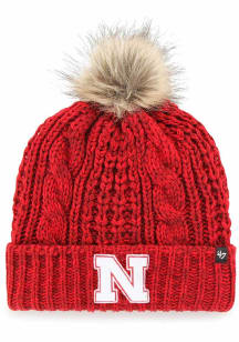 47 Nebraska Cornhuskers Red Meeko Cuff Womens Knit Hat