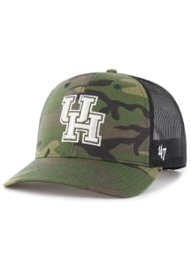 47 Houston Cougars Camo Trucker Adjustable Hat - Green