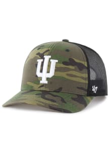47 Indiana Hoosiers Camo Trucker Adjustable Hat - Green