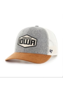47 Iowa Hawkeyes Drover Trucker Adjustable Hat - Grey