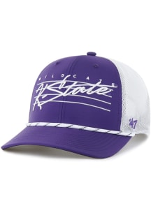 47 K-State Wildcats Downburst Trucker Adjustable Hat - Purple