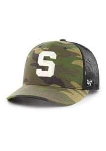 47 Michigan State Spartans Camo Trucker Adjustable Hat - Green