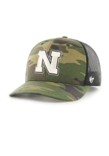 47 Nebraska Cornhuskers Camo Trucker Adjustable Hat - Green