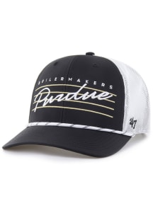 47 Purdue Boilermakers Downburst Trucker Adjustable Hat - Black