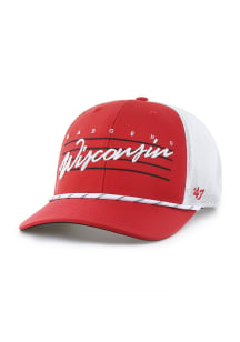 47 Wisconsin Badgers Downburst Trucker Adjustable Hat - Red