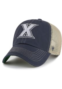 Casquette Vintage Xavier University - Bleue, Années 90, Logo XU, Sangle Dos