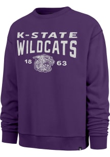 47 K-State Wildcats Mens Purple Windsor River Long Sleeve Fashion Sweatshirt