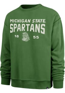 47 Michigan State Spartans Mens Green Windsor River Long Sleeve Fashion Sweatshirt
