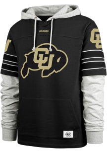 47 Colorado Buffaloes Mens Black Blitz Cornerback Fashion Hood