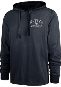 47 Kansas Jayhawks Mens Navy Blue Overhand River Fashion Hood