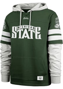 47 Michigan State Spartans Mens Green Blitz Cornerback Fashion Hood