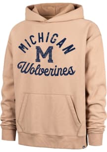 47 Michigan Wolverines Mens Tan Bowline River Fashion Hood