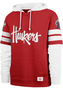 47 Nebraska Cornhuskers Mens Red Blitz Cornerback Fashion Hood