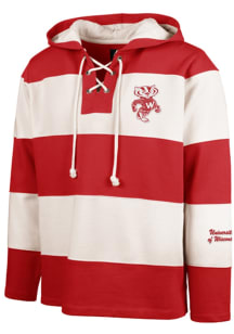 47 Wisconsin Badgers Mens Red Flex Fair Catch Fashion Hood
