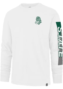 47 Michigan State Spartans White Pro Style Franklin Long Sleeve Fashion T Shirt