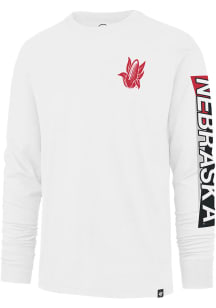 47 Nebraska Cornhuskers White Pro Style Franklin Long Sleeve Fashion T Shirt
