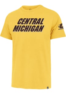 47 Central Michigan Chippewas Gold Franklin Fieldhouse Short Sleeve Fashion T Shirt