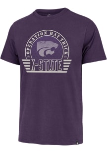 47 K-State Wildcats Purple OHT Convoy Franklin Short Sleeve Fashion T Shirt